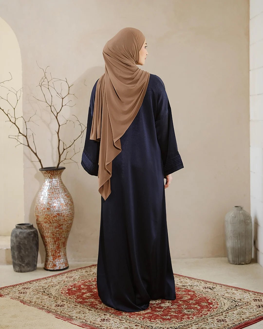 Nourah Abaya Navy by Tubita - TUBITA