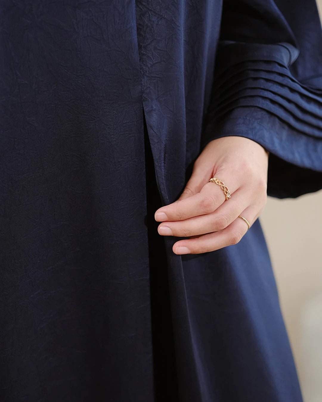 Nourah Abaya Navy by Tubita - TUBITA