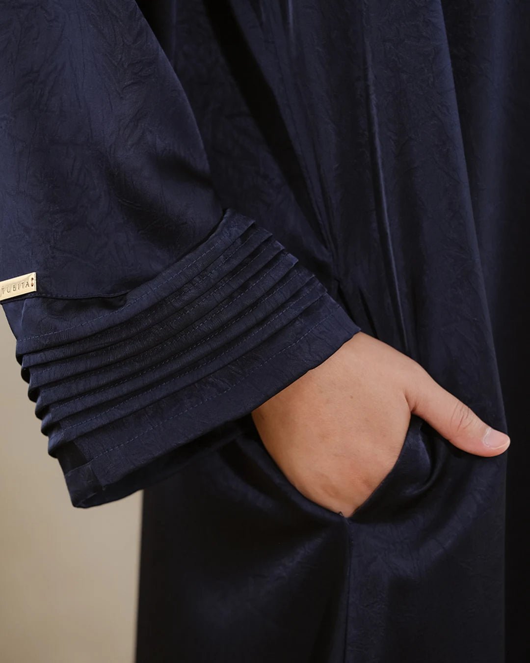 Nourah Abaya Navy by Tubita - TUBITA