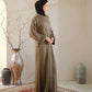 Nourah Abaya Taupe by Tubita - TUBITA