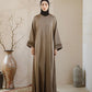 Nourah Abaya Taupe by Tubita - TUBITA