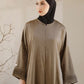 Nourah Abaya Taupe by Tubita - TUBITA