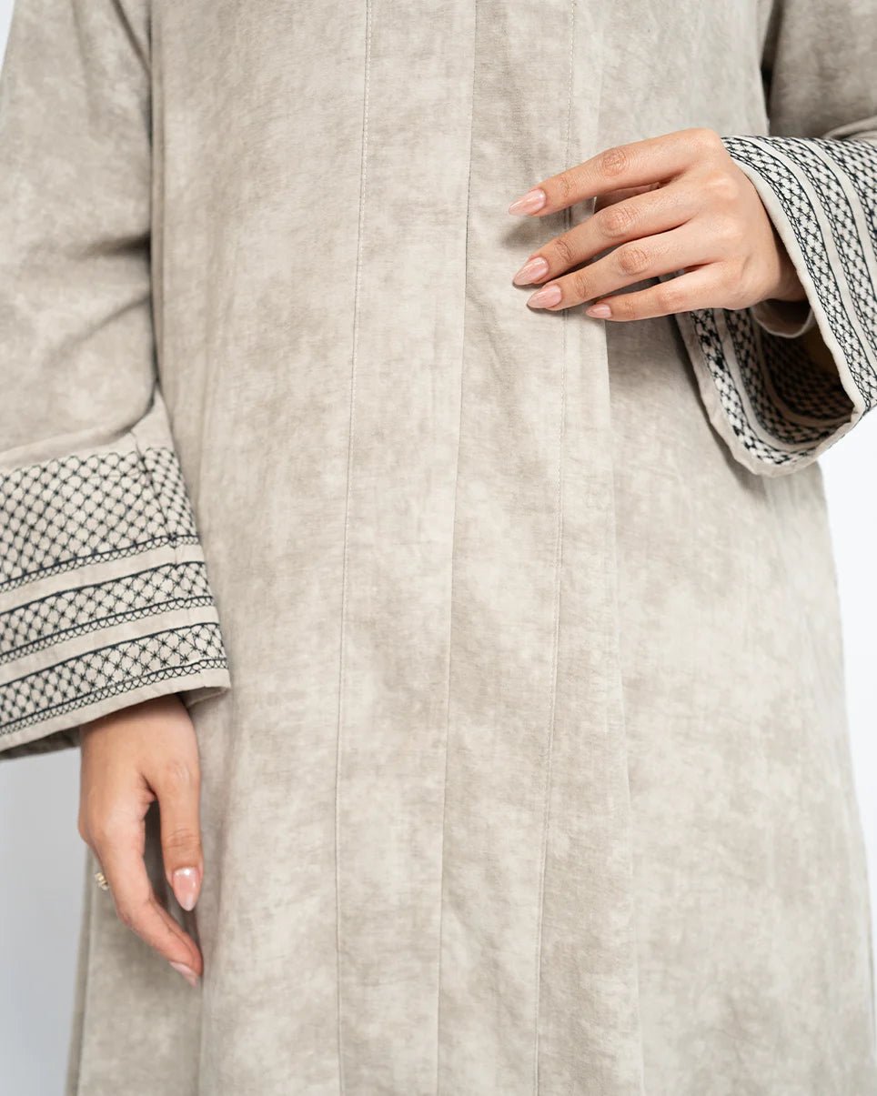 Rafah Abaya Chupro Beige by Tubita - TUBITA