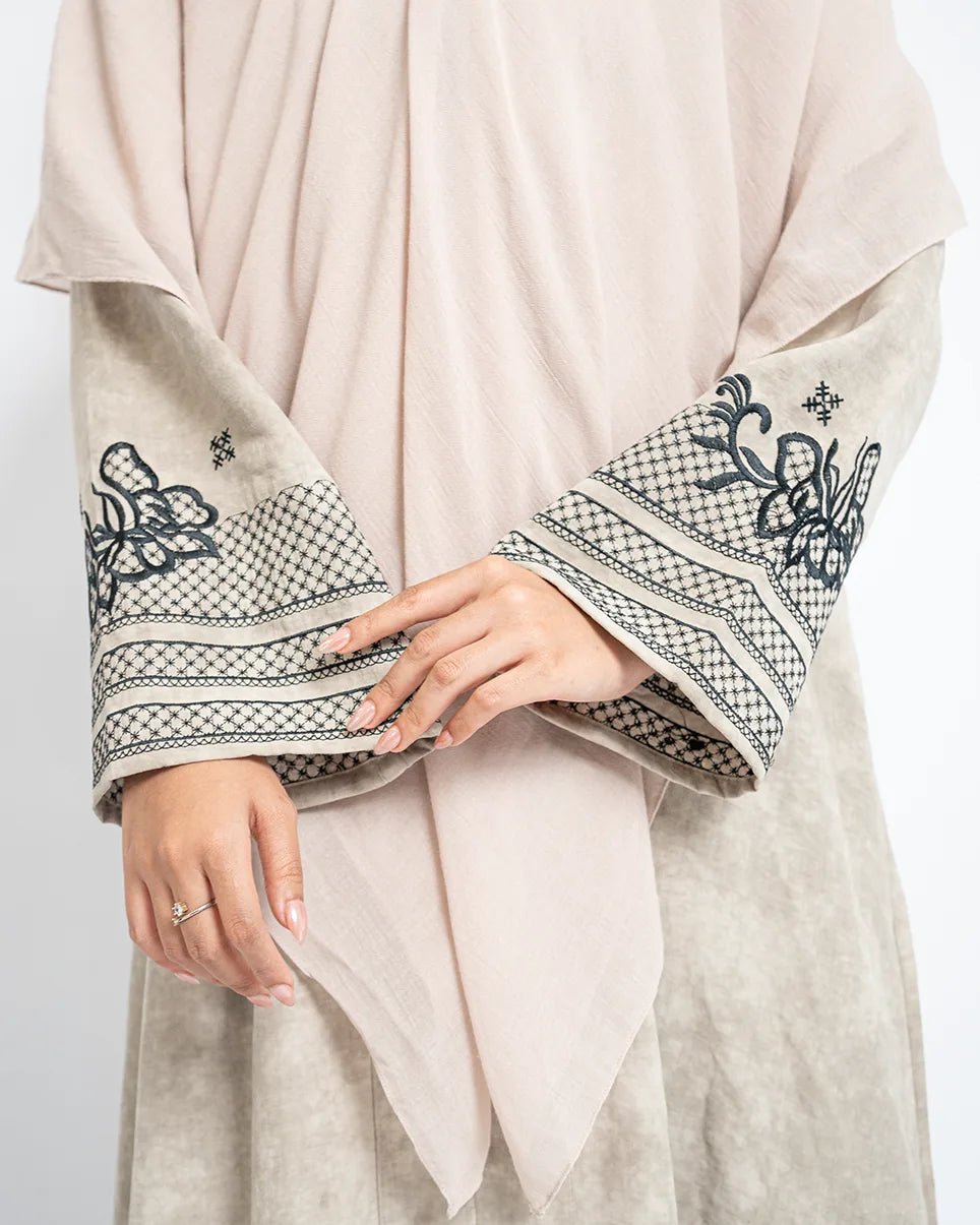 Rafah Abaya Chupro Beige by Tubita - TUBITA