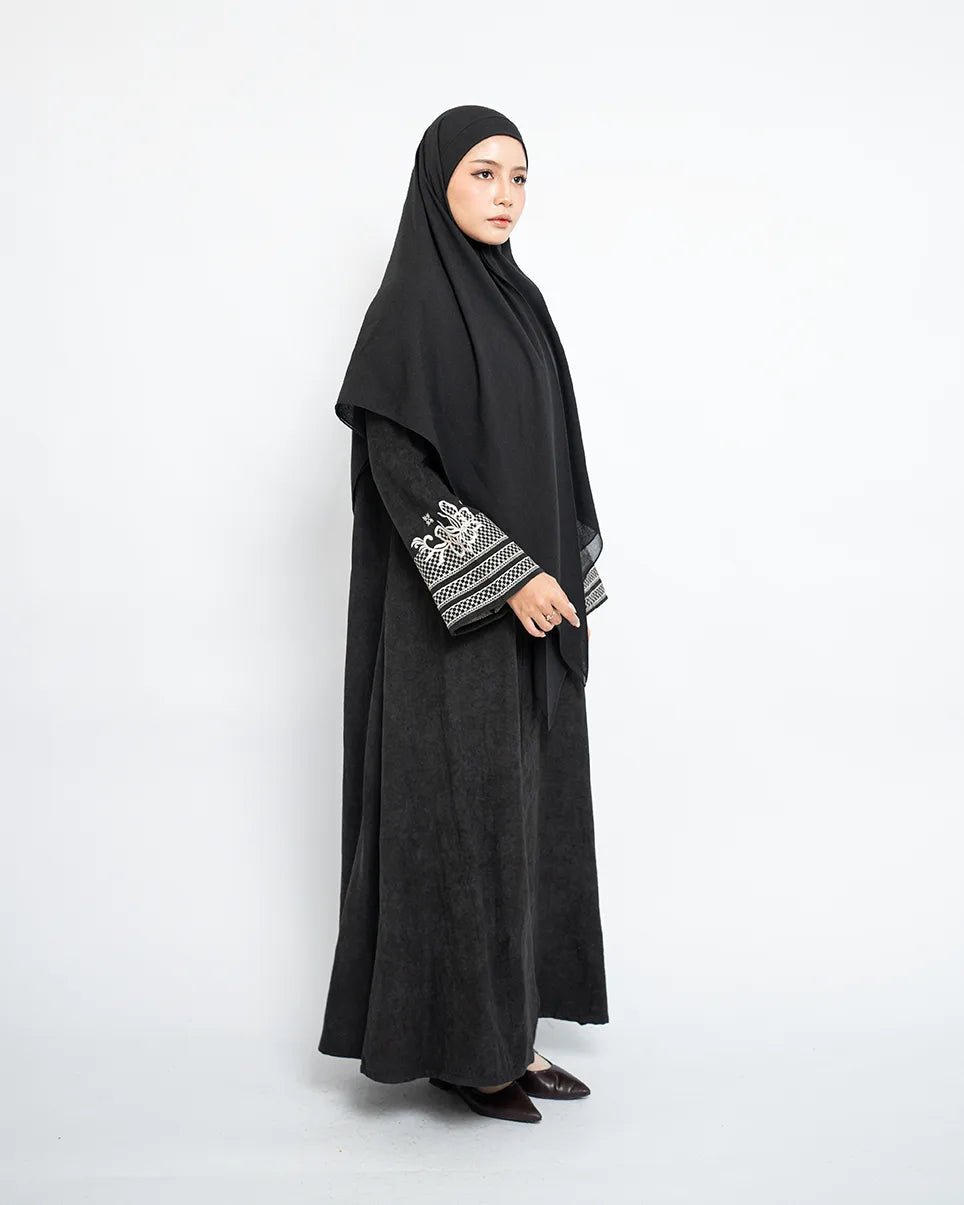 Rafah Abaya Chupro Black by Tubita - TUBITA