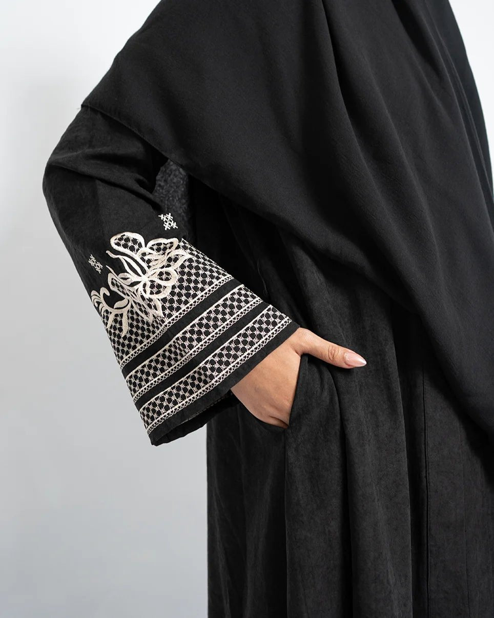 Rafah Abaya Chupro Black by Tubita - TUBITA