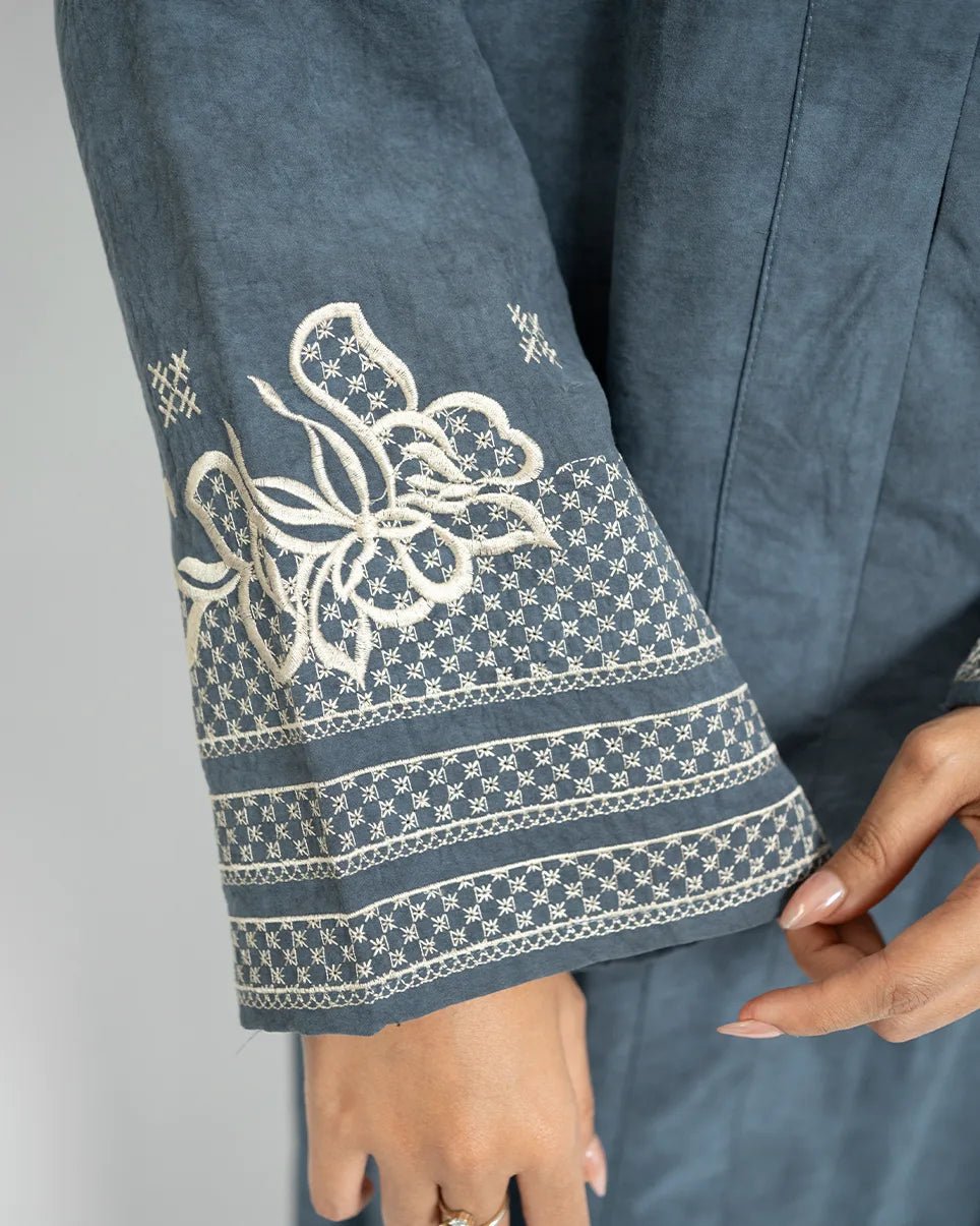 Rafah Abaya Chupro Dark Denim by Tubita - TUBITA