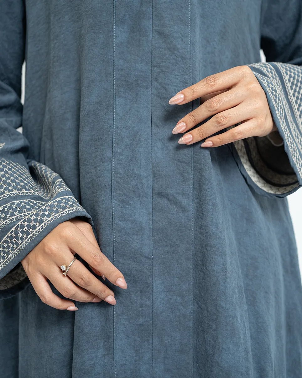Rafah Abaya Chupro Dark Denim by Tubita - TUBITA