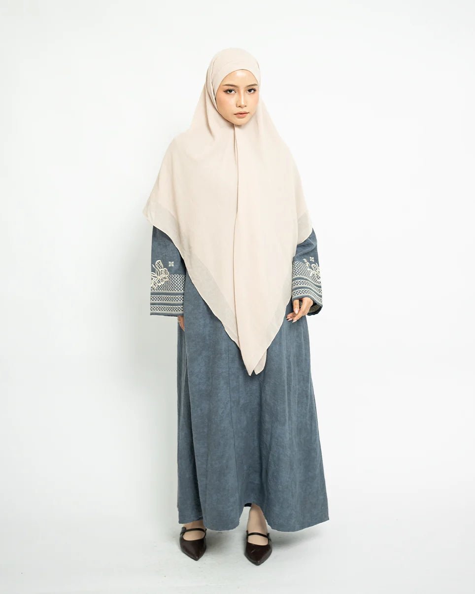Rafah Abaya Chupro Dark Denim by Tubita - TUBITA