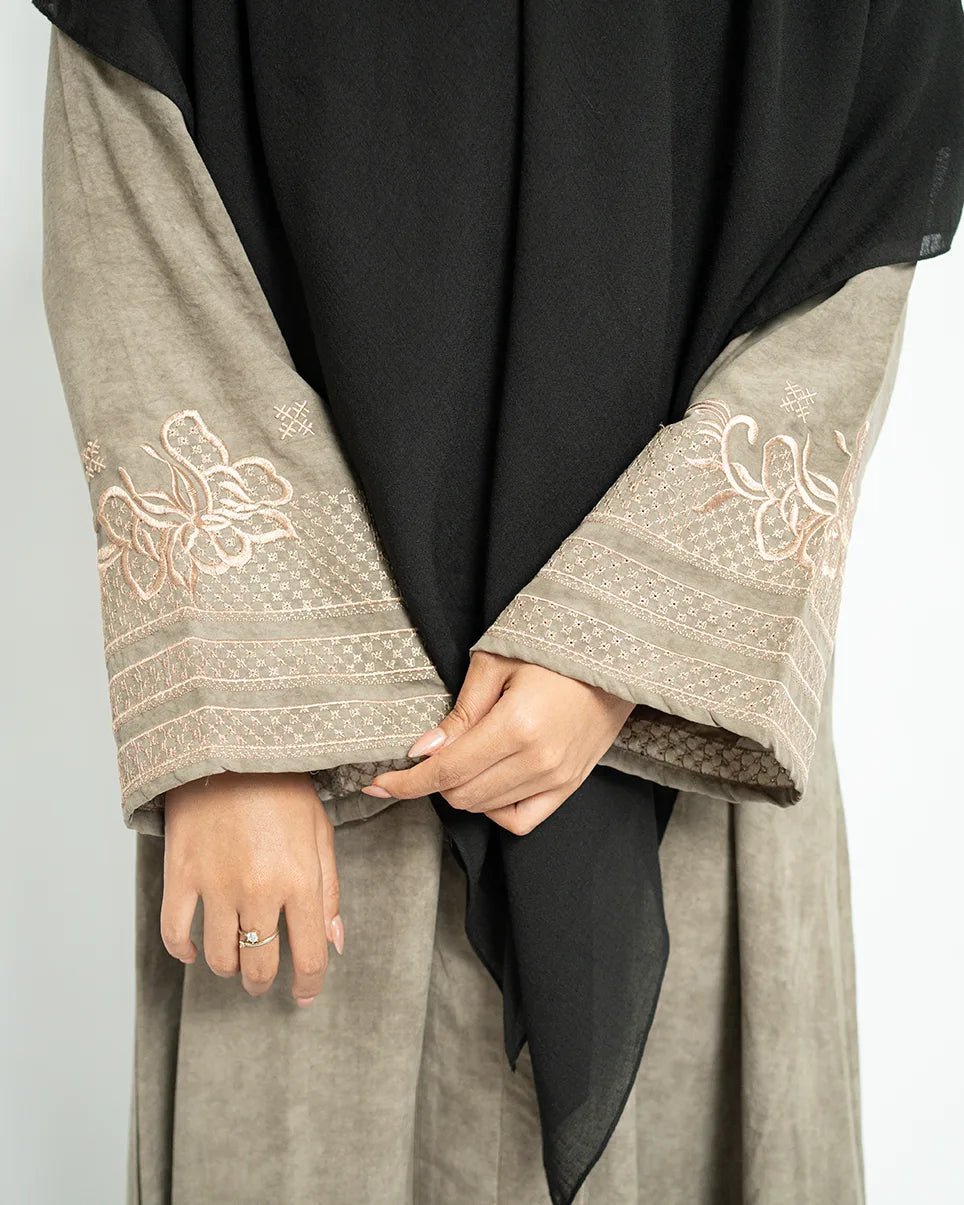 Rafah Abaya Chupro Mocca by Tubita - TUBITA