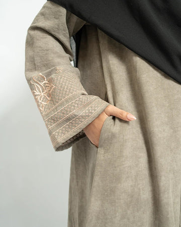 Rafah Abaya Chupro Mocca by Tubita - TUBITA