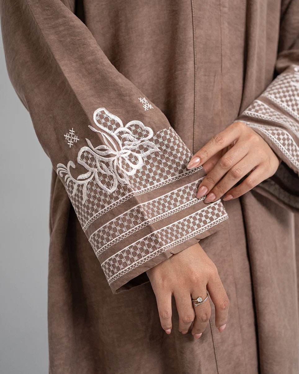 Rafah Abaya Chupro Rose Taupe by Tubita - TUBITA
