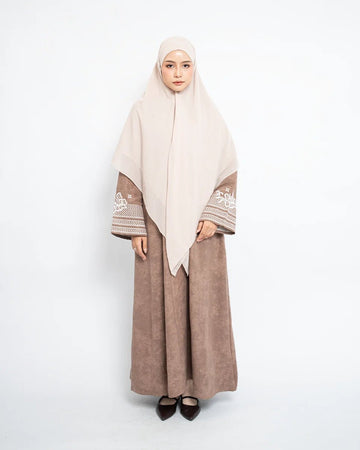 Rafah Abaya Chupro Rose Taupe by Tubita - TUBITA