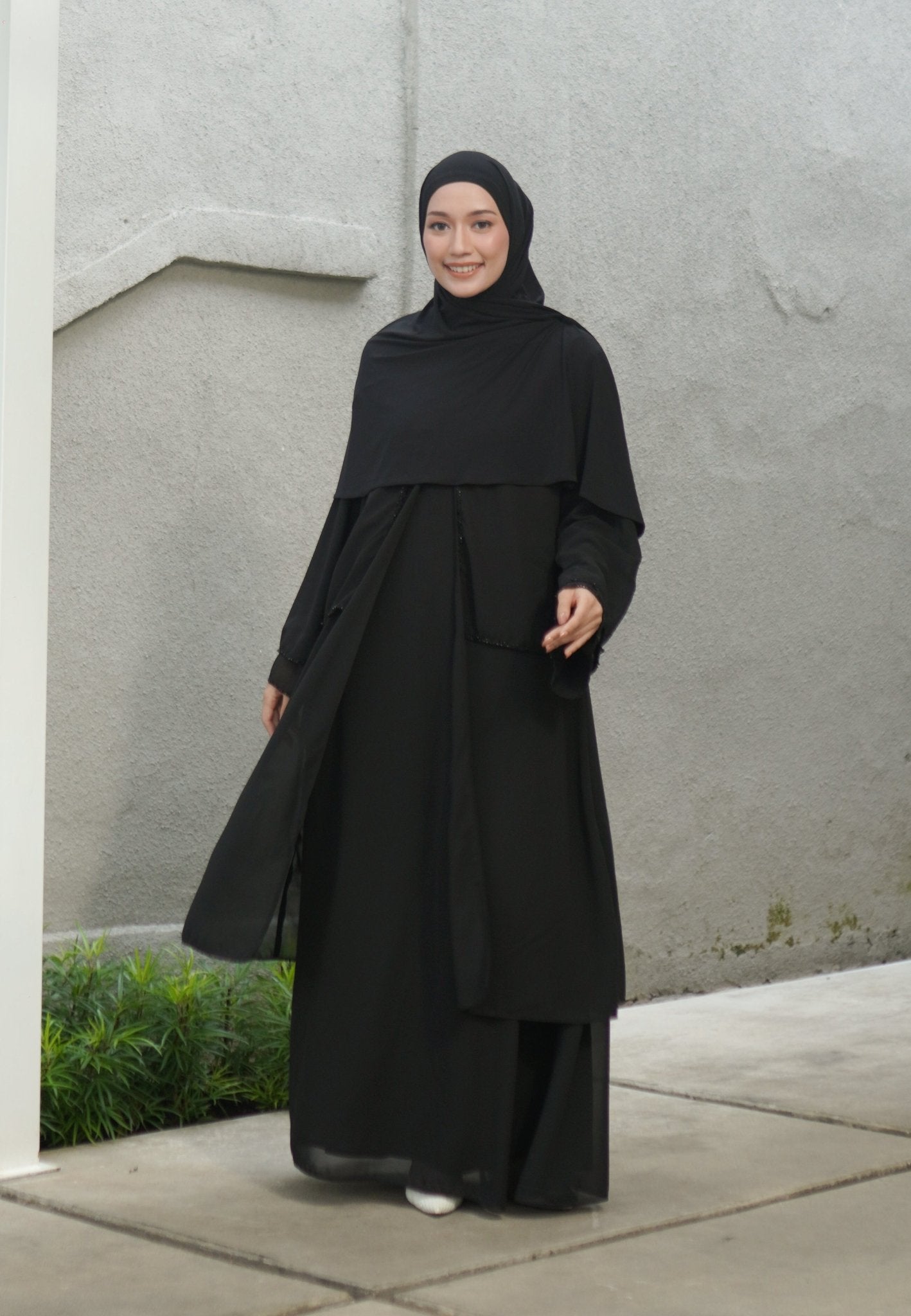 RAYA ABAYA SET BLACK L - XL - TUBITA