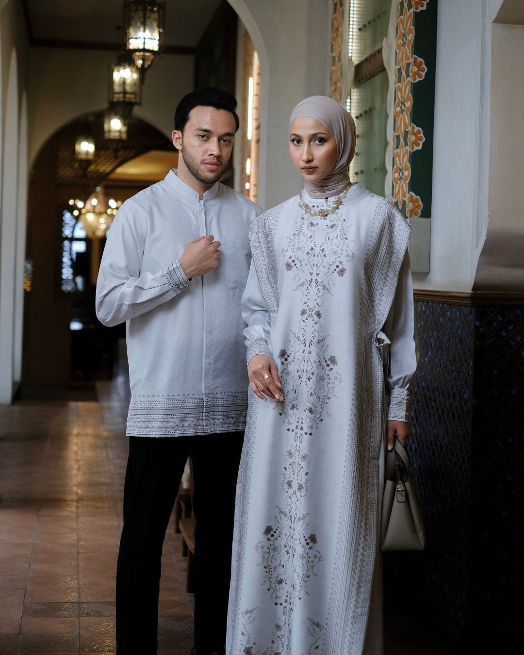 Raya dress & Kareem Broken White - TUBITA