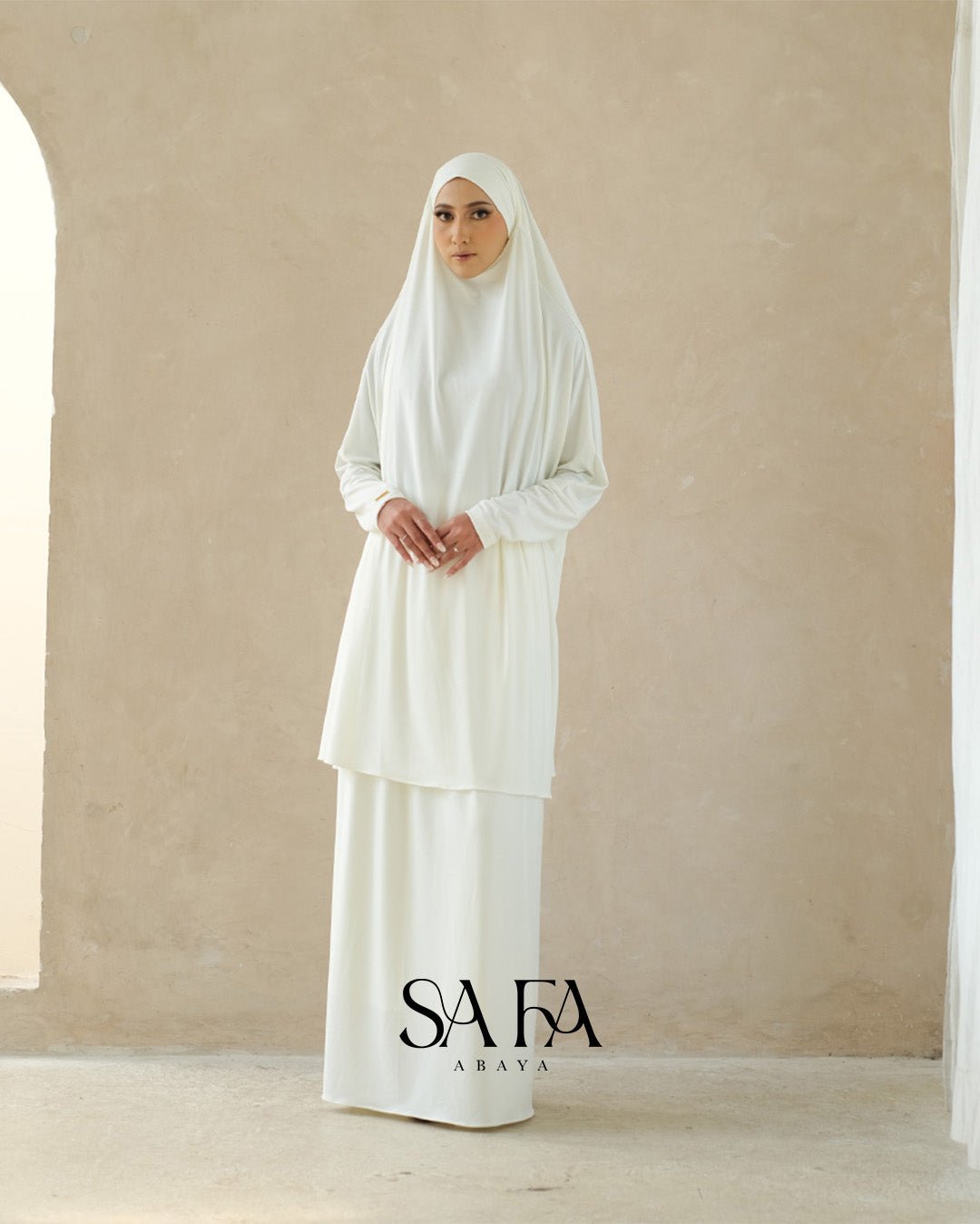 Safa Abaya Set Broken White by Tubita - TUBITA