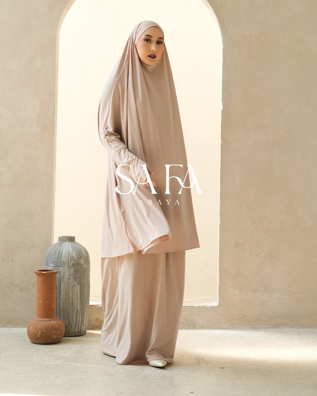 Safa Abaya Set Mocca by Tubita - TUBITA