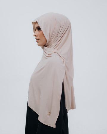 Salwa Pashmina Instant Beige by Tubita