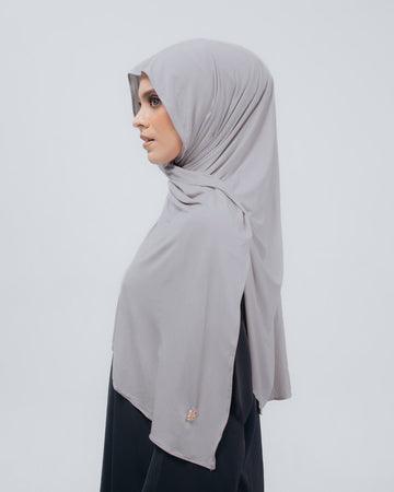 Salwa Pashmina Instant Silver by Tubita