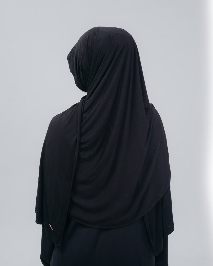 Salwa Viscose Spandek Instan Black by TUBITA - TUBITA