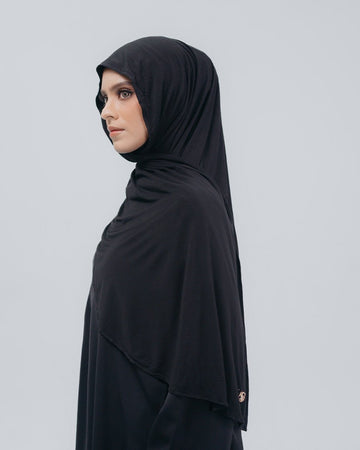 Salwa Viscose Spandek Instan Black by TUBITA