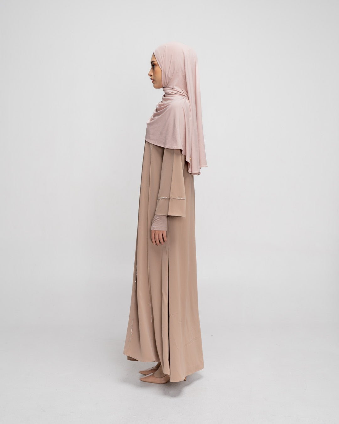 Zalina Abaya Mocca by TUBITA - Baju Umroh Wanita - TUBITA
