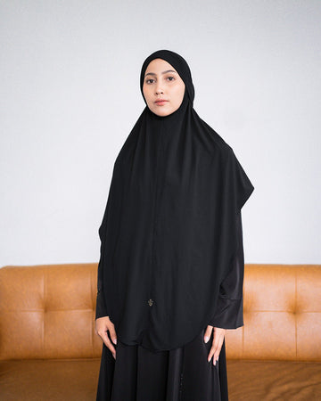 Zoya French Khimar Syar'i Black By Tubita