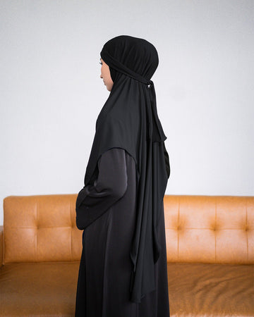 Zoya French Khimar Syar'i Black By Tubita