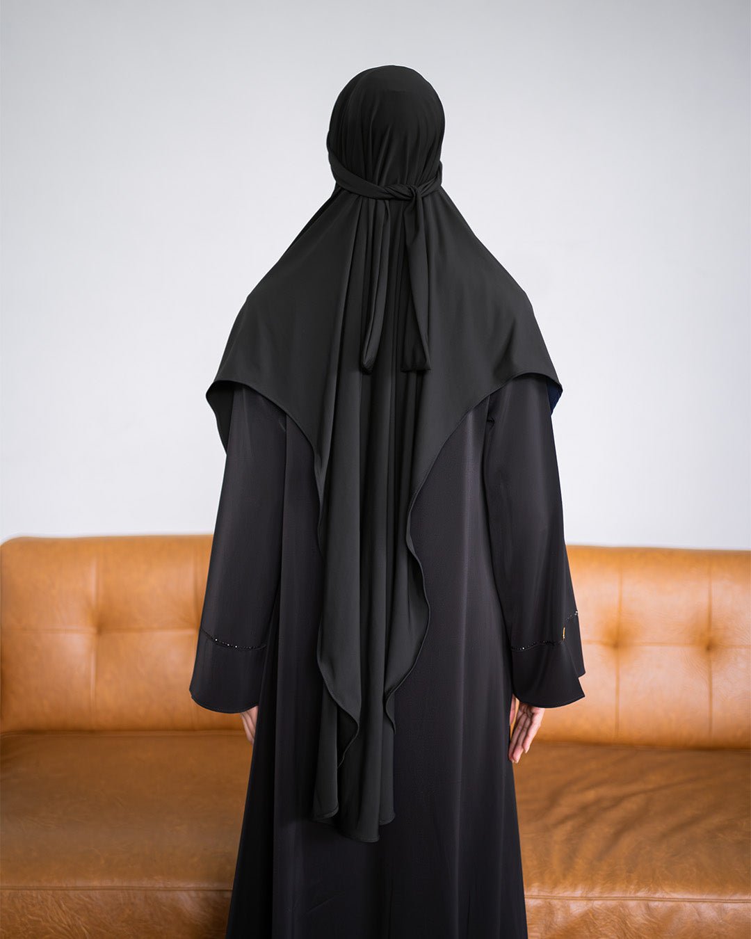 Zoya French Khimar Syar'i Black By Tubita - TUBITA
