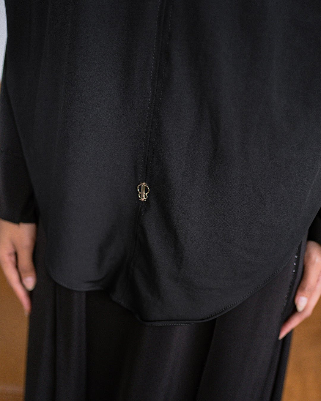 Zoya French Khimar Syar'i Black By Tubita - TUBITA