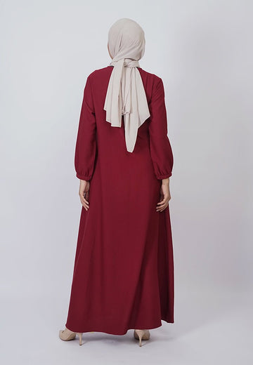 Alea Dress Maroon by Tubita - Tufine