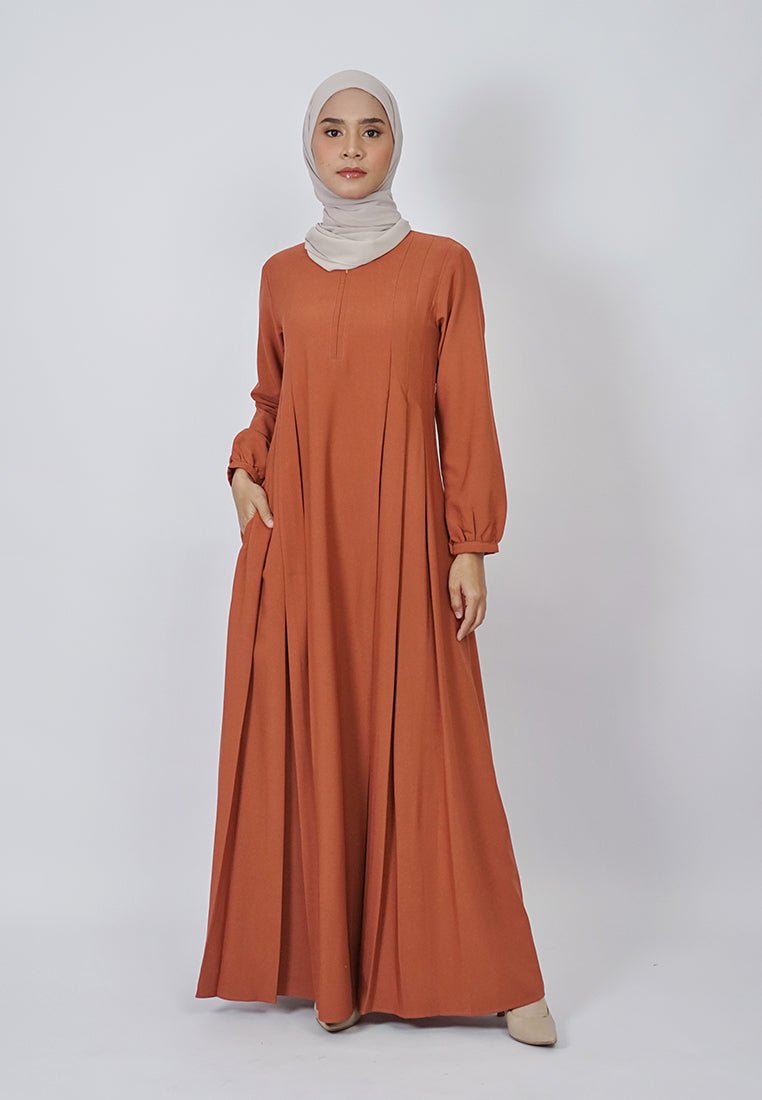 Camila Dress Brick by Tubita - Tufine