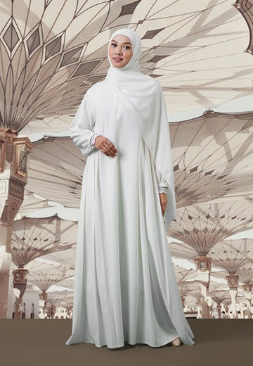 Camila Dress Broken White Umroh Series by Tubita - TUBITA