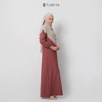 Camila Dress Rust by Tubita
