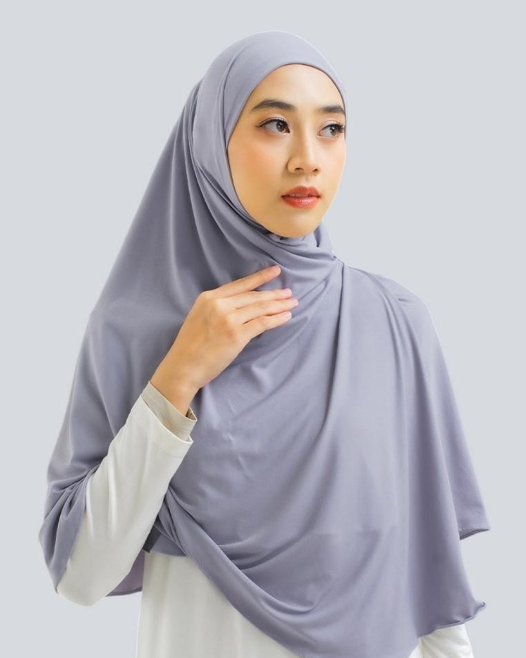 Havva Pashmina Instant Ash Grey by Tubita - TUBITA