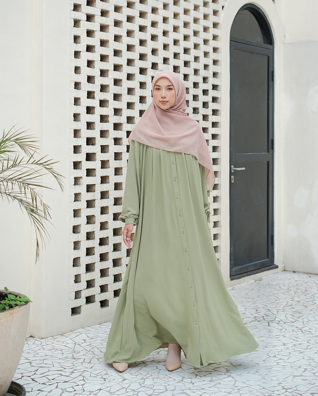 Lulu Dress Sage by Tubita - Tufine