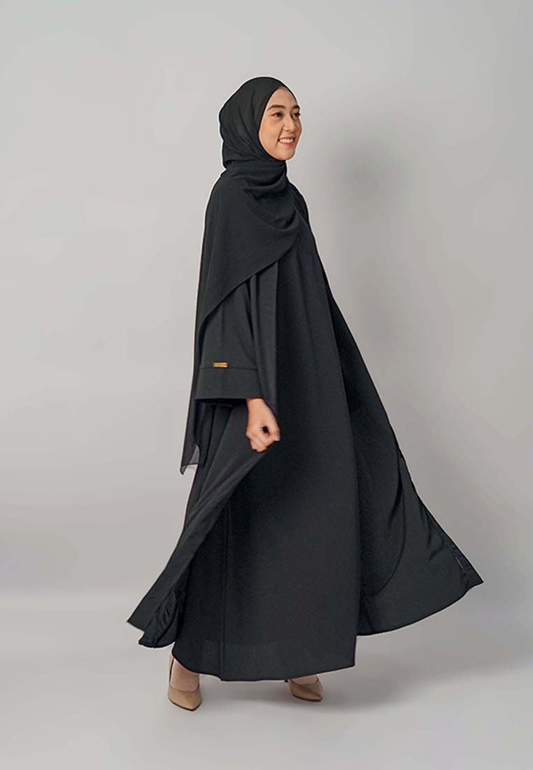 Medina Abaya Black by Tufine - Tufine